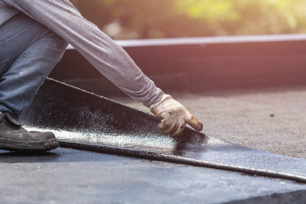 Professional Basement Waterproofing technician working in Nunda, NY
